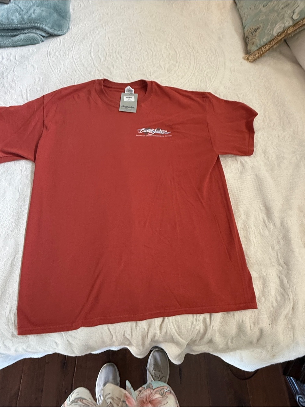 Gildan Men's Crewneck T-Shirt in Rust Red